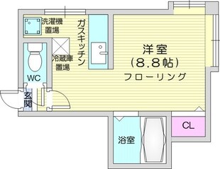 北３４条駅 徒歩7分 2階の物件間取画像